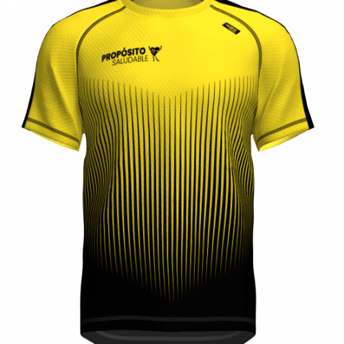 Camiseta oficial m/c Propósito Saludable rayada